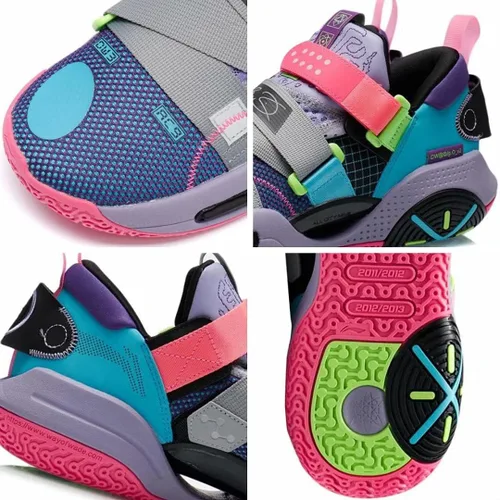 Vista 6 de LI-NING All City Wade - Zapatos de baloncesto con amortiguación para hombre antideslizantes profesionales con absorción de golpes zapatos deportivos