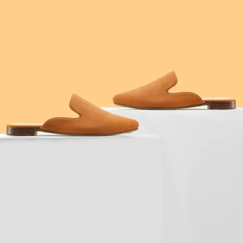 Vista 6 de MUSSHOE - Zuecos para mujer, planos, cómodos y puntiagudos