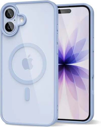 Vista 157 de oakxco Funda magnética transparente compatible con Magsafe, bonita funda delgada y transparente de poliuretano termoplástico no amarillenta, carcasa
