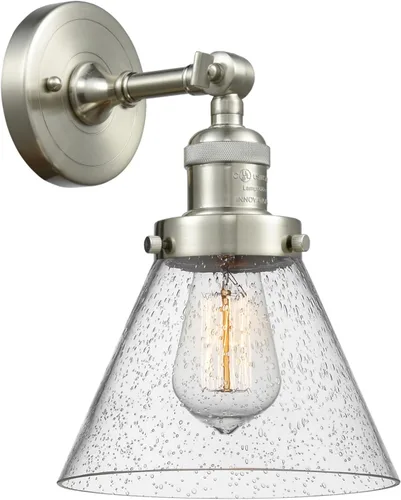 Vista 7 de Innovations 203-BB-G54 1 Aplique de luz, pantalla de campana pequeña, latón cepillado