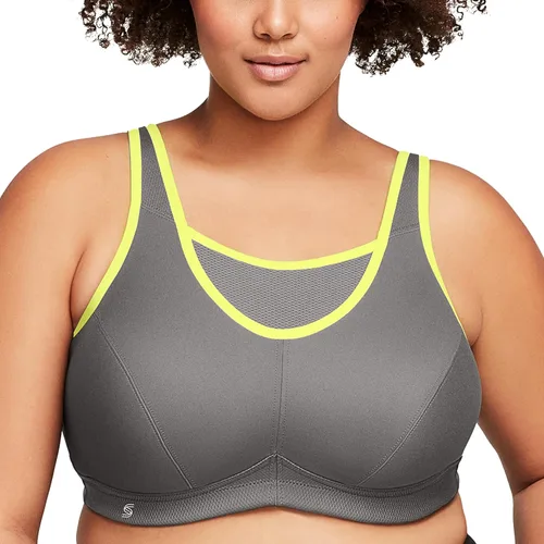 Vista 10 de Full Figure Plus Size No-Bounce Camisole Sports Bra Wirefree #1066