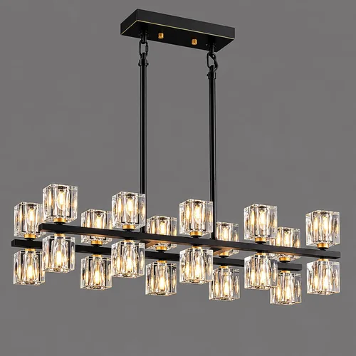 Vista 20 de Modern Ceiling Light Fixture with 13-Lights,Gold Semi Flush Mount Ceiling Light,Crystal Sputnik Chandeleirs,Modern Ceiling Lights for Living