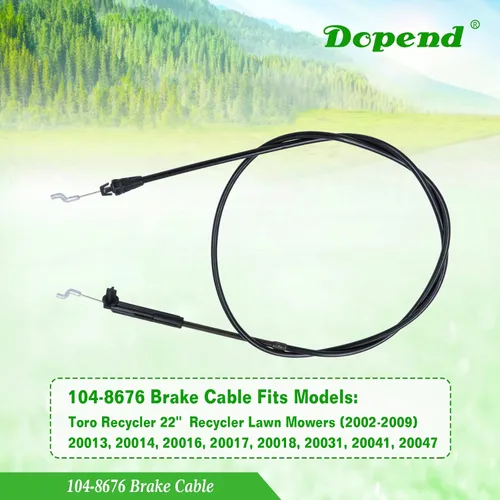 Vista 5 de 104-8676 Cable de freno para Toro Recycler 22" Cable del acelerador 20013, 20014, 20016, 20017, 20018, 20031, 20041, 20047, Reemplaza cable de freno