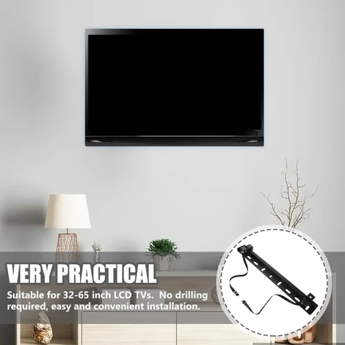 Vista 2 de Soporte mecánico sin tachuelas para TV con almohadilla de esponja para televisores LCD fácil de instalar