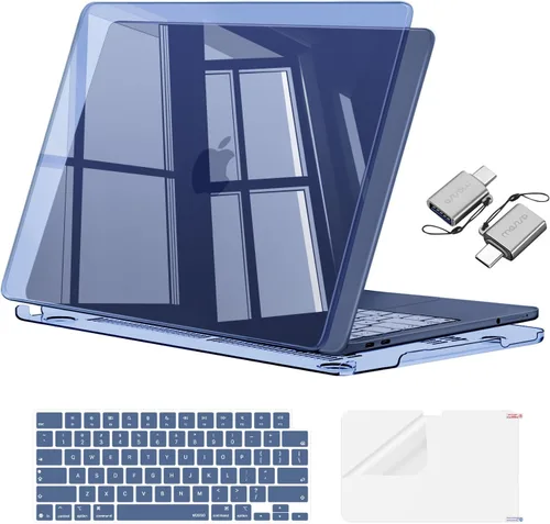 Vista 13 de MOSISO Compatible con MacBook Neo Case 13 pulgadas 2026 A3404 A18 Pro Chip Rubor de cristal