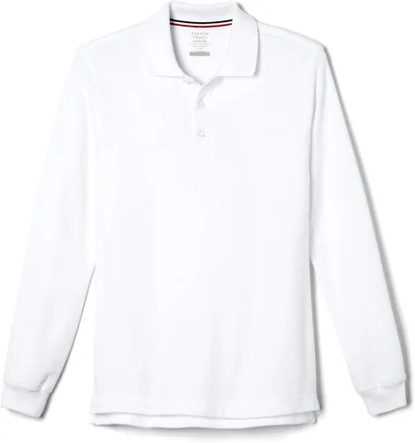 Vista 21 de French Toast Camisa de uniforme escolar de piqué con manga larga para niños y niñas, Azul marino