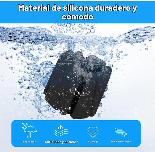 Vista 5 de Juego de 2 pesas para muñeca (2 libras cada una), pesas de tobillo para mujeres y hombres Negro 4lb