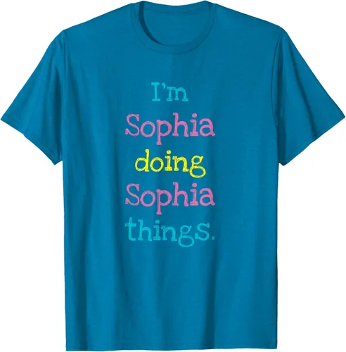Vista 54 de Sophia - Camiseta con texto personalizado para niñas