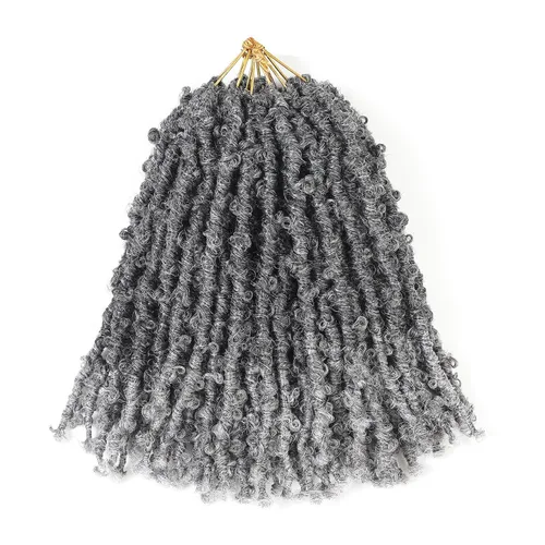 Vista 34 de Superlight Butterfly Locs - Cabello de ganchillo de 12 pulgadas, 6 paquetes