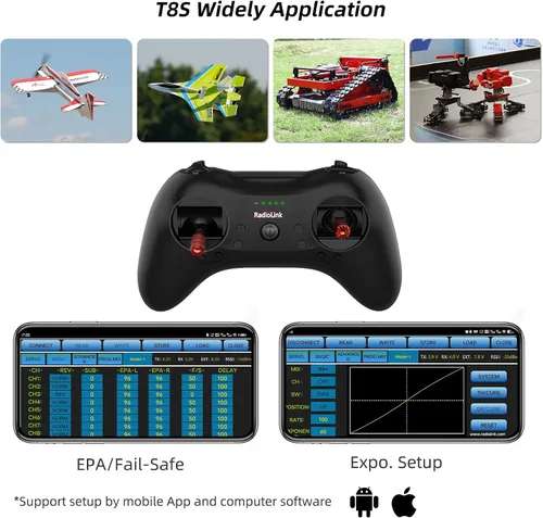 Vista 5 de Radiolink F121 FPV Mini RC Drone RTF con cámara para adultos y niños principiantes, cuadricóptero RC cepillado de 4.764 in, 2 baterías con estuche