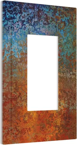 Vista 73 de Placa de Interruptor de Luz de Palanca Única Abstracta en Negro, Blanco y Gris, Cubierta de Tomacorriente, Placa de Pared Decorativa de Un