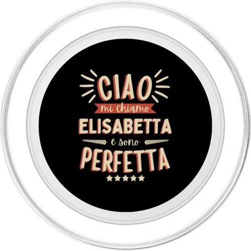 Vista 2 de Elisabetta Idea Regalo Personalizzata Amica Nome Divertente PopSockets MagSafe PopGrip for iPhone
