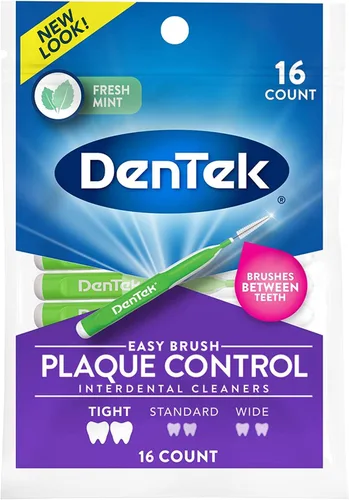 Vista 7 de Dentek Easy Brush Limpiadores interdentales para espacios extra estrechos, 16