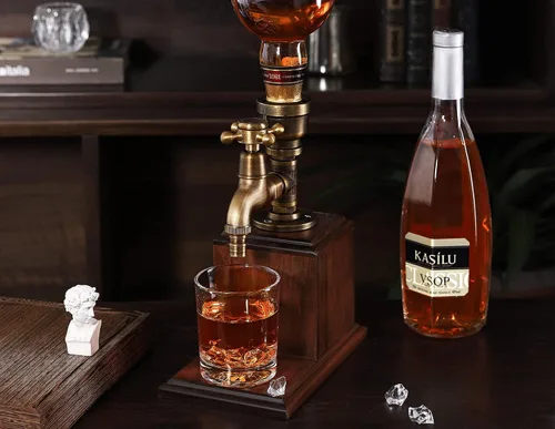 Vista 3 de Dispensador de bebidas para fiestas, accesorios de bar, regalos para amantes del vino, whisky, hombre, decoración de cuevas para marido, papá