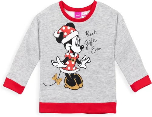 Vista 2 de Disney Mickey Mouse Minnie Mouse - Conjunto de sudadera de vellón y leggings de Navidad para niñas de bebé a niño grande