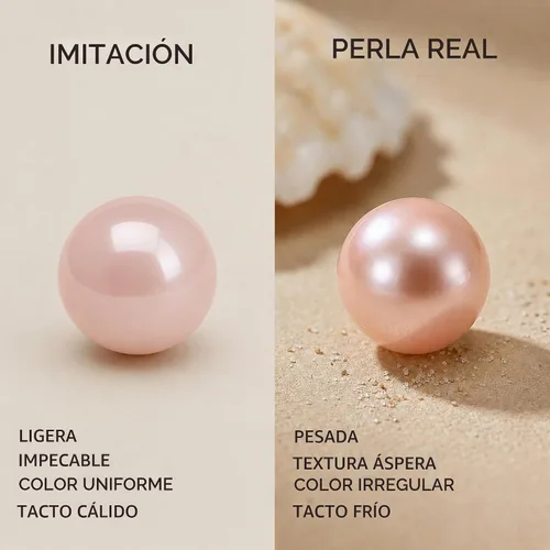 Vista 6 de The Pearl Source Real Freshwater Pearl Necklace for Women, Genuine Cultured Freshwater Pearls, Fine Jewelry Gift Rosa