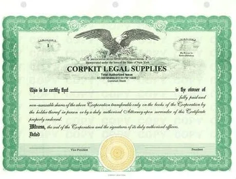 Vista 8 de Corpkit personalizado Hotstamp Thriftkit Corporate Kit con actas impresas y estatutos/acuerdo operativo, carpeta, funda, sello corporativo, Negro