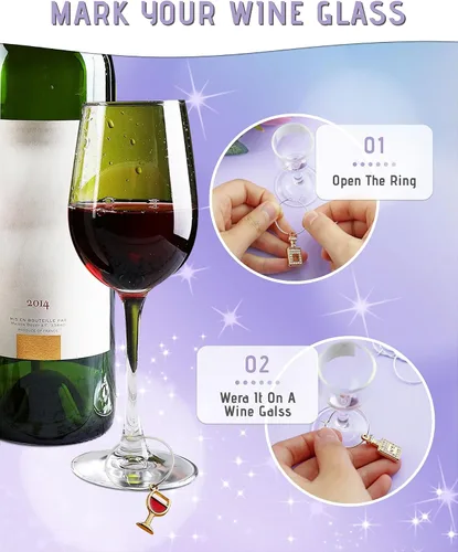 Vista 4 de JIALEEY 100 anillos de cristal de vino de 0.98 pulgadas chapados en plata de 0.98 pulgadas (0.984 in), aro de salto abierto, aretes de cuentas