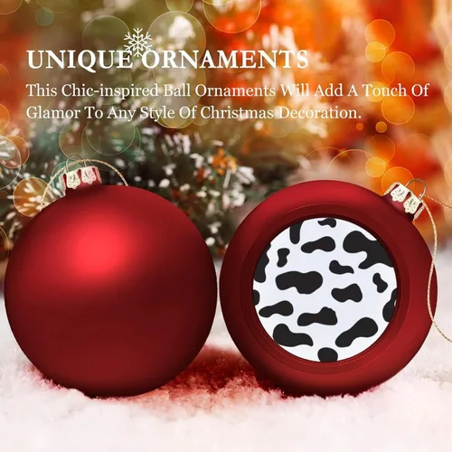 Vista 104 de Boobs Funny Shatterproof Matte Christmas Balls for Tree Wreath Home Decor 1PCS