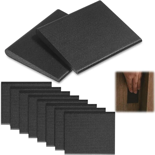 Vista 10 de Zonon Sellos autoadhesivos para esquinas de puerta, burlete para puerta, tapón de sellado adecuado para marco izquierdo y derecho, espuma para Marrón
