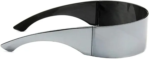 Vista 4 de WebDeals TM - Gafas de sol Futuristic Cyclops Alien Shield Monoblock