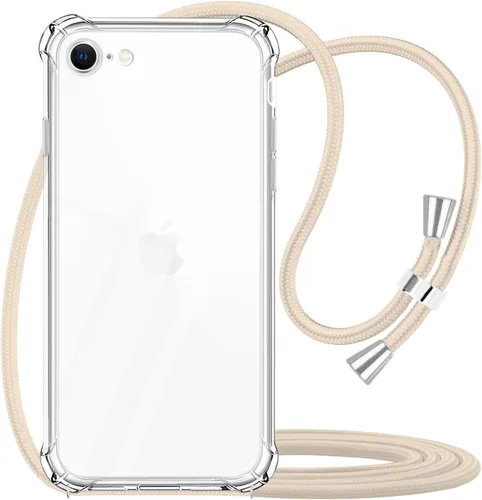 Vista 8 de Para iPhone 7 Plus Crossbody Funda Transparente Ajustable Hombro Cuello Correa Cubierta Para iPhone 7+/ 8+ Mujeres Niñas Suave Delgado Protector