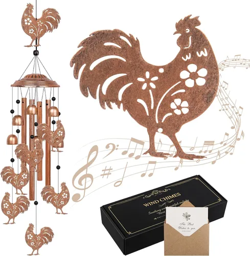 Vista 13 de YHmall Campanillas de viento cardenales para exteriores, regalos cardenales para mujeres, tonos relajantes, campanillas de viento conmemorativas