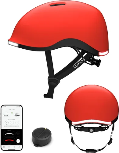 Vista 24 de Lumos Nyxel Smart Bike Helmet, Customizable Front and Back LED Lights with Turn Signals, 360° Visibility App Controlled Comfortable & Lightweight