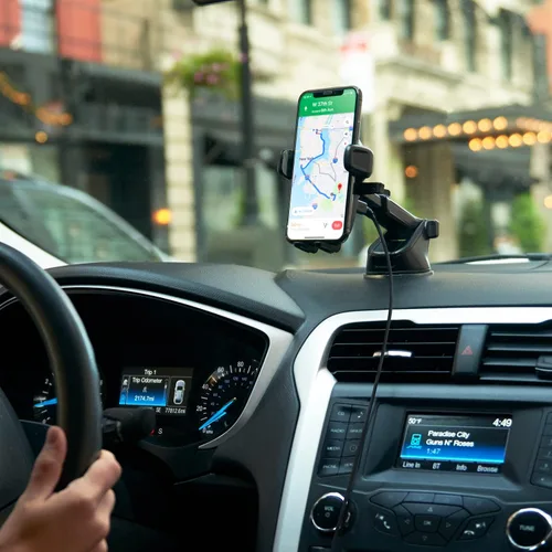 Vista 7 de iOttie Cargador de Coche Easy One Touch Inalámbrico 2 Qi Soporte de Tablero para iPhone, Samsung Galaxy, Huawei, LG, Smartphones
