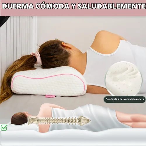 Vista 4 de alkamto Almohada de espuma viscoelástica cómoda para viajes y campamentos, bolsa portátil fácil de llevar, funda de almohada con regulación