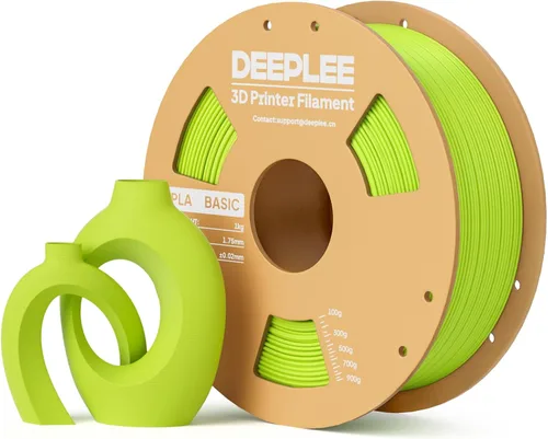 Vista 48 de Filamento PLA básico de 0.069 in, filamento de impresora 3D, amarillo girasol, turquesa, beige y marrón, 8.8 lbs