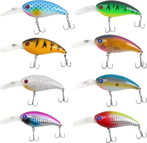 Vista 13 de Kit de señuelos de pesca, juego de cebos duros, pececillos, cebos de baño, lápiz de pesca artificial, kit de cebo de pesca para lubina, trucha