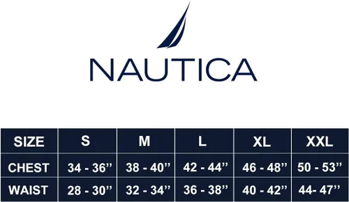Vista 6 de Nautica Conjunto de capa base de manga larga para hombre, cuello redondo, waffle, ropa interior térmica