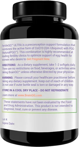Vista 2 de FertileQQ ULTRA Ubiquinol (QH) más PQQ para impulsar el apoyo reproductivo natural 2B de mamá, fórmula #1 para apoyar la salud de las células