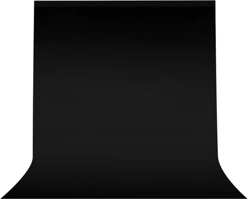 Vista 14 de Fondo negro de 5 x 7.2 pies para fotografía, telón de fondo negro de alta calidad, cortinas de poliéster para decoración de fiesta de cumpleaños