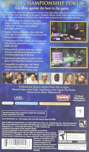 Vista 2 de World Championship Poker 2 with Howard Lederer - Sony PSP
