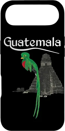 Vista 27 de Guate Quetzal Guatemala Maya Antigua Tikal Coban Volcan Cafe - Carcasa para iPhone 17