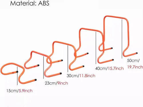 Vista 3 de YXXSDP Paquete de 5 obstáculos de entrenamiento de agilidad para niños, paquete de 5 obstáculos de ejercicio de velocidad, equipo de entrenamiento