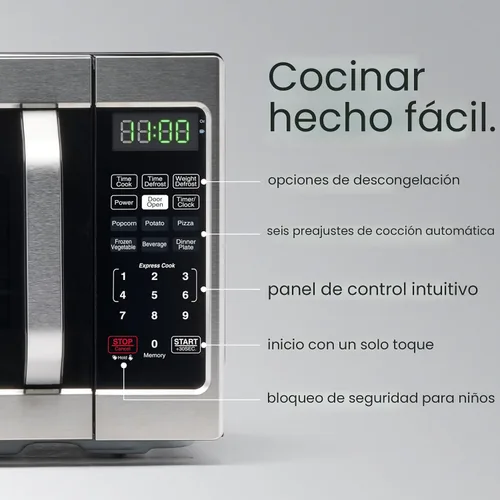 Vista 3 de [Usado] Farberware - Horno microondas de sobremesa de 0.7 pies cúbicos – 700 vatios de potencia, configuraciones de cocción automática