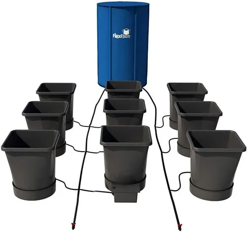 Vista 19 de AutoPot Sistema de 12 ollas XL con macetas de plástico de 6.6 galones y FlexiTank de 60 galones, sistema hidropónico de riego automático alimentado