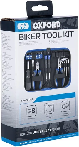 Vista 2 de Oxford - Kit de herramientas estándar kit de carretera de motocicleta de 28 piezas OX771