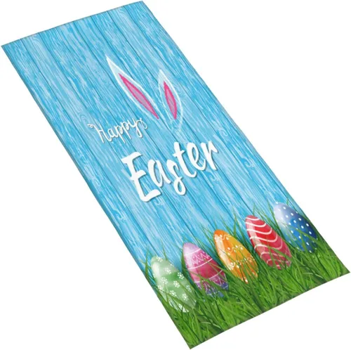 Vista 2 de Divertidos toallas de mano suaves de conejo de Pascua, toalla de baño, decorativa, multiusos para yoga, baño, hotel, gimnasio, 12 x 27.5 pulgadas