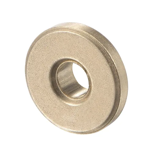 Vista 5 de uxcell Flange Sleeve Bearings 4mm Bore 8mm OD 4mm Length 12mm Flange Dia 2mm Flange Thickness Sintered Bronze Self-Lubricating Bushing 4pcs
