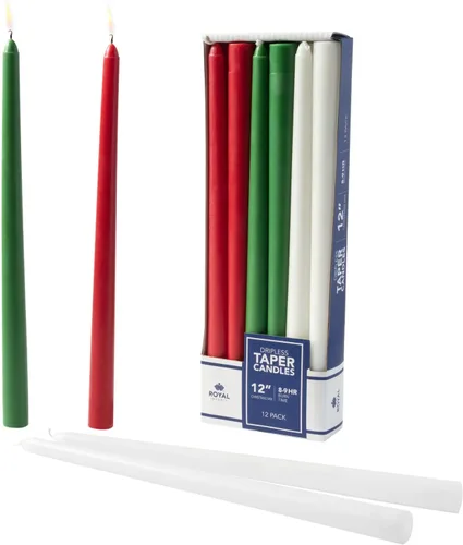 Vista 19 de Royal Imports Velas cónicas sin perfume, elegantes de calidad premium, sin goteo y sin humo, velas de cena sumergidas a mano para bodas, vacaciones