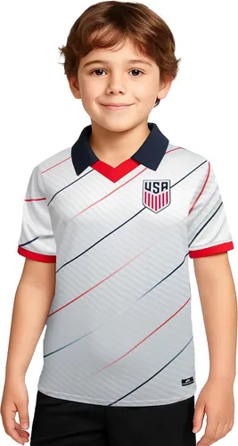 Vista 12 de Icon Sports - Camiseta de día de juego de la Federación de Fútbol de EE. UU. con licencia oficial - Unisex para niños