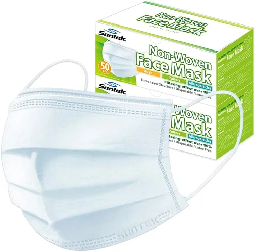Vista 6 de Santek Reusable Protective Face Mask for Industrial Dust Protection, Breathable PPE for Construction & Workplace Use
