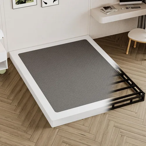 Vista 11 de Seiugaga - Base de cama de metal de 10 pulgadas con cubierta de tela