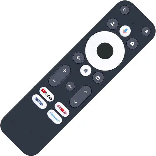 Vista 4 de Control remoto de repuesto por voz para Onn Google 4K Pro Streaming Device TV Box