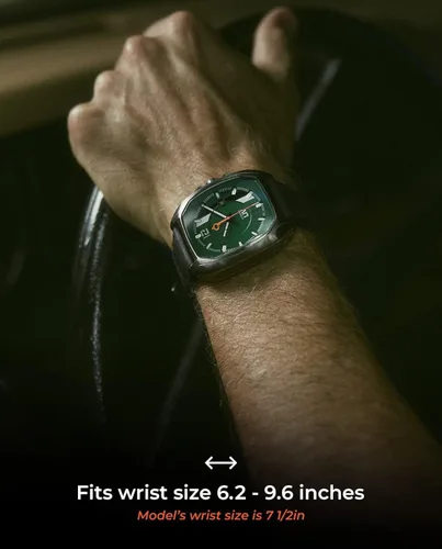 Vista 2 de LIV Rebel-AR Swiss Automatic Elaboré Grade, 26-Jewel Movement - 42.0 mm Rectangular Curved Case- IP Surgical Grade 316L Stainless Steel-Multi-Layer