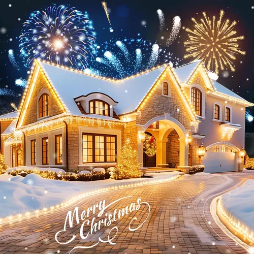Vista 7 de 49FT 50 LED C9 luces de Navidad impermeables al aire libre, blanco Blanco cálido